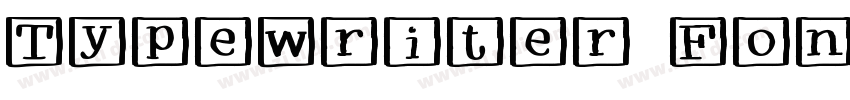 Typewriter Font字体转换